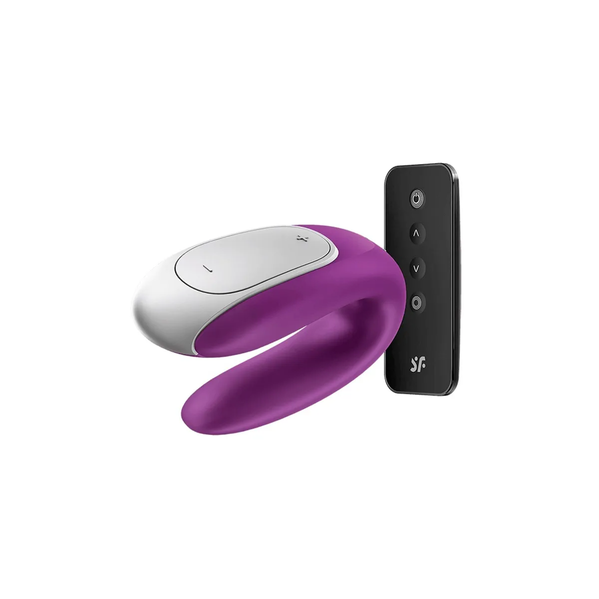 Vibrador con conexión USB púrpura Double Fun