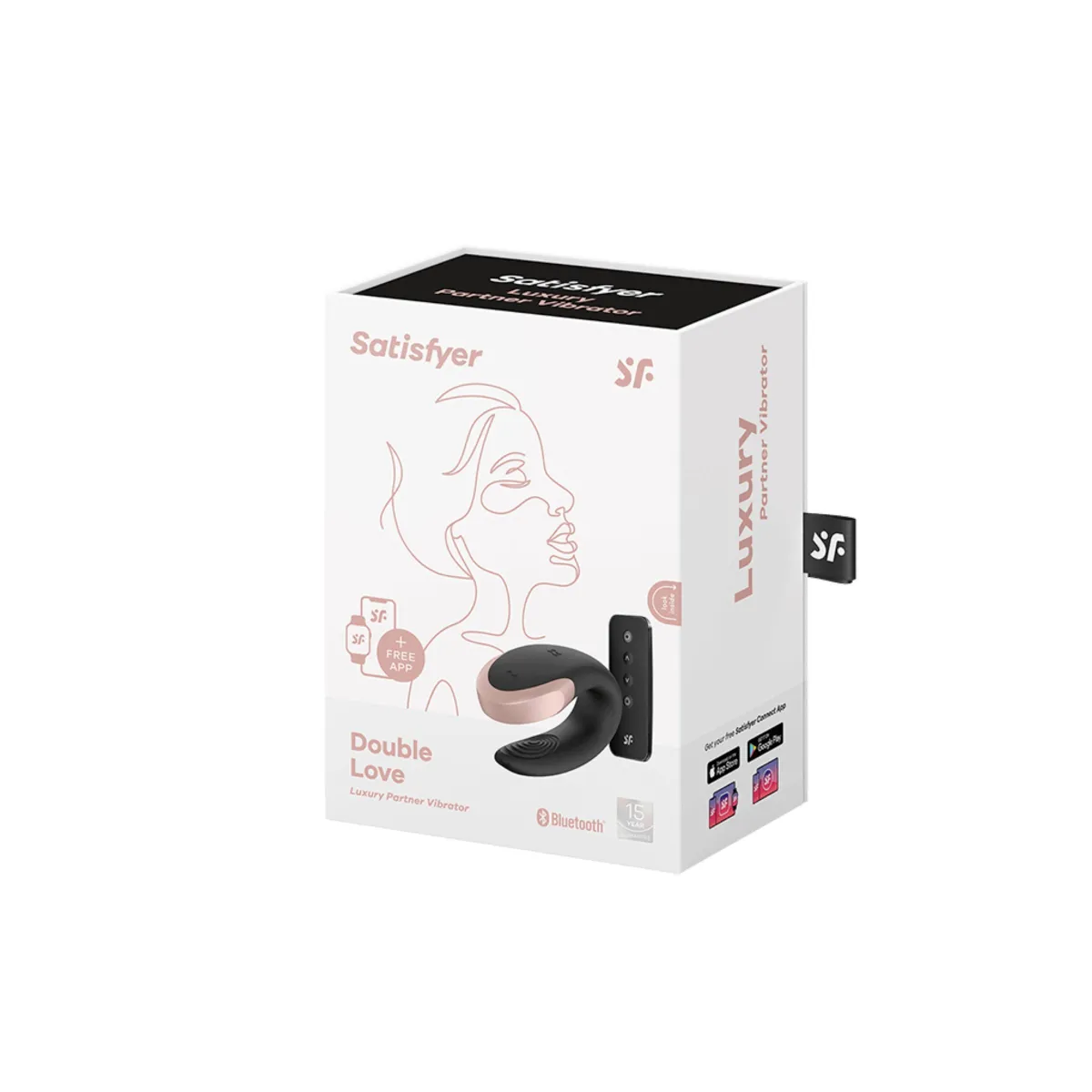 Vibromasseur USB Connecté Double Love Noir