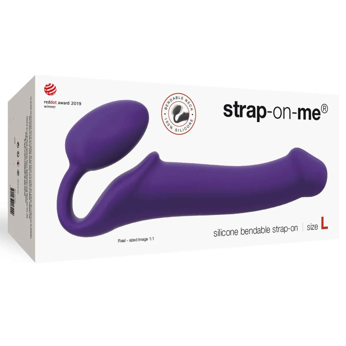 Strap-on Non Vibrant Violet Taille L