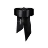 Obsessive black satin headband