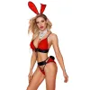 Sexy red rabbit costume 5 pieces