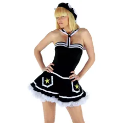 Traje de marinero de 4 piezas con un vestido sexy.