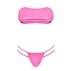 Bright pink headband and tanga set