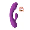 Vibrador de coelho muito flexível 2 motores Doreen