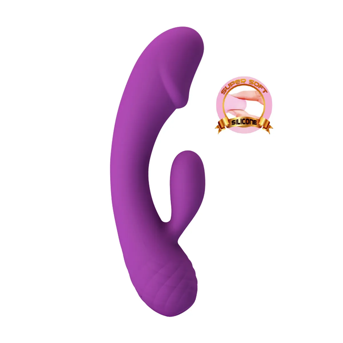 Vibrador de coelho muito flexível 2 motores Doreen