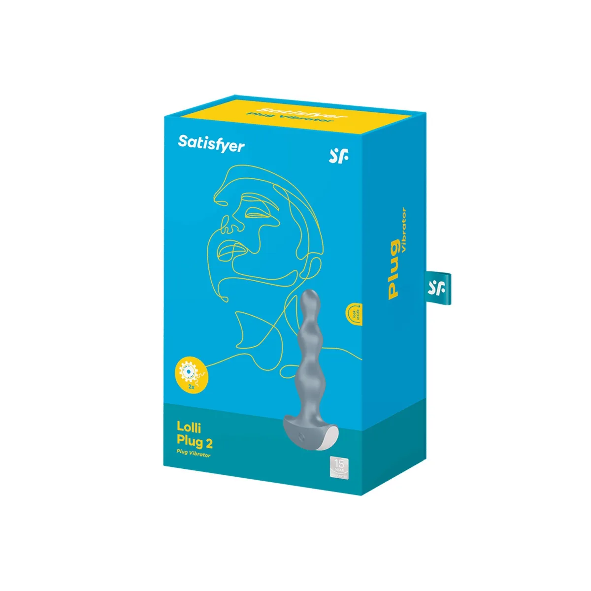 Vibrando bolas cinza plugue lolli 2 Satisfyer