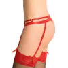 String garter belt red