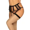 2-in-1 open string garter belt