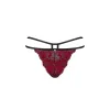 Tanga en dentelle rouge Sugestina