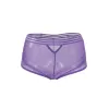 Sexy roxo alta calcinha malha fina