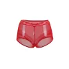 Culotte haute rouge sexy fine maille