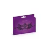 Black wolf Milky Way in embroidered lace