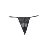 Garter belt black mesh lace and thong