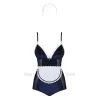 Maid Costume Soubrette - 4 Pcs- Blue & White