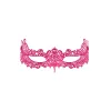 Máscara de guipure rosa A701