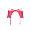 Loventy red garter belt