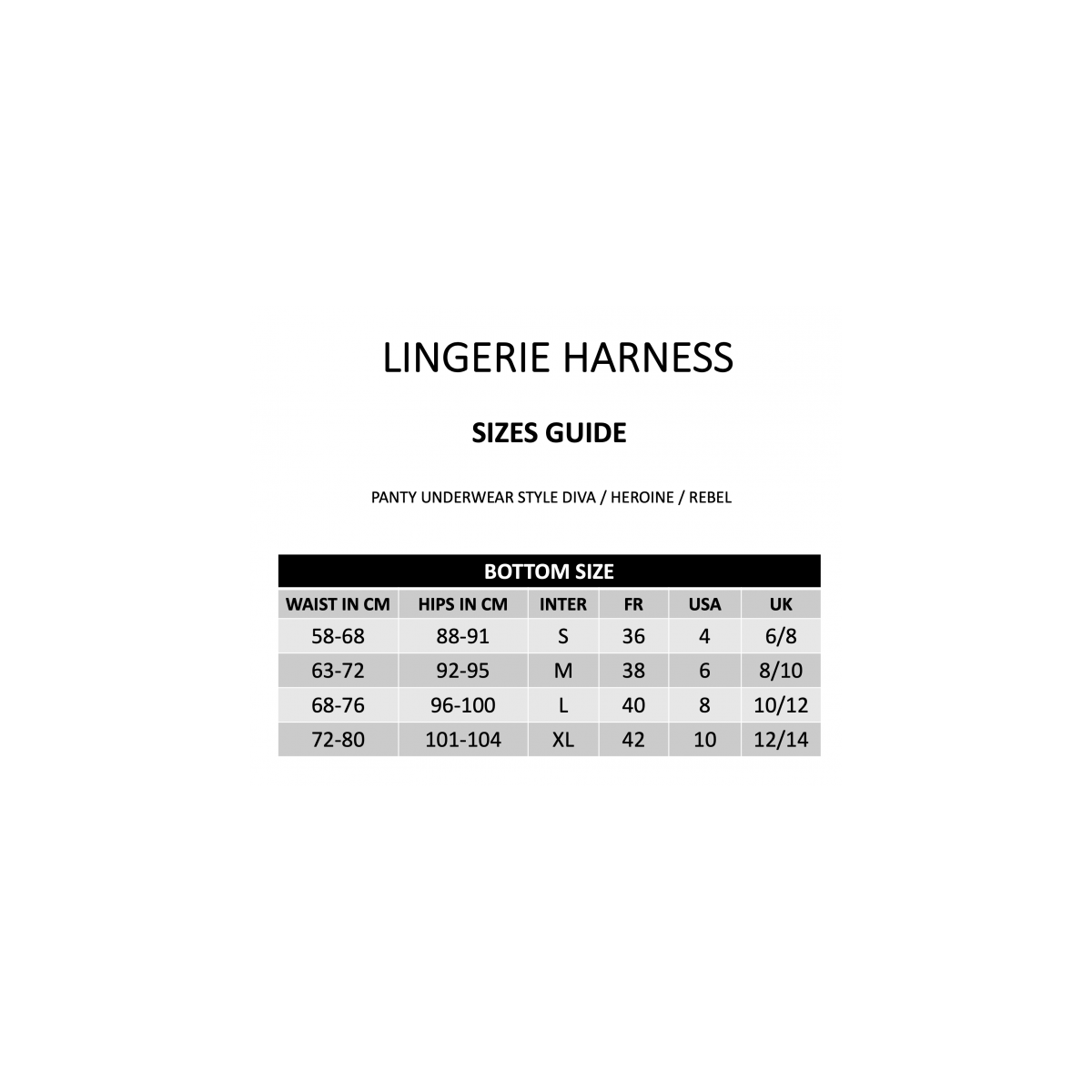 Harness Lingerie Heroine - S