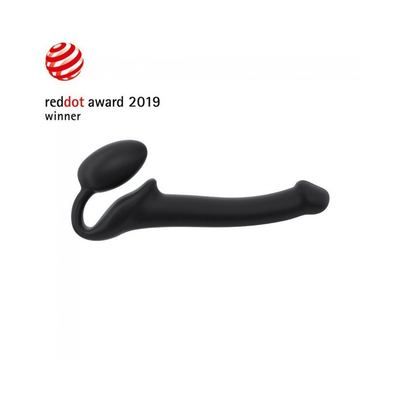 Strap-On Semi-Realist Bendable Black - S
