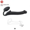 Strap-On Semi-Realist Bendable Black - M