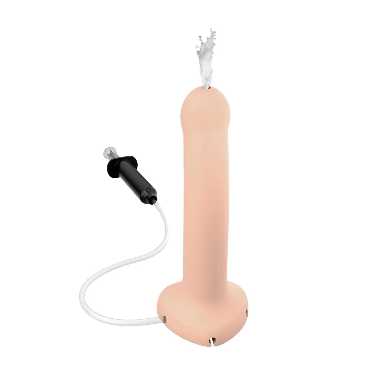 Esguichando Cum Dildo Baunilha Semi-Realista - L