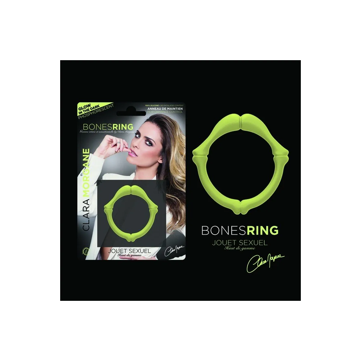 Bones Ring Phosphorescent