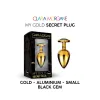 My GOLD Secret Plug SMALL BLACK