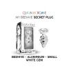 My BEEHIVE Secret Plug SMALL WHITE