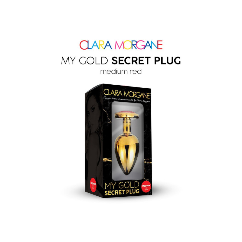 My GOLD Secret Plug MEDIUM RED