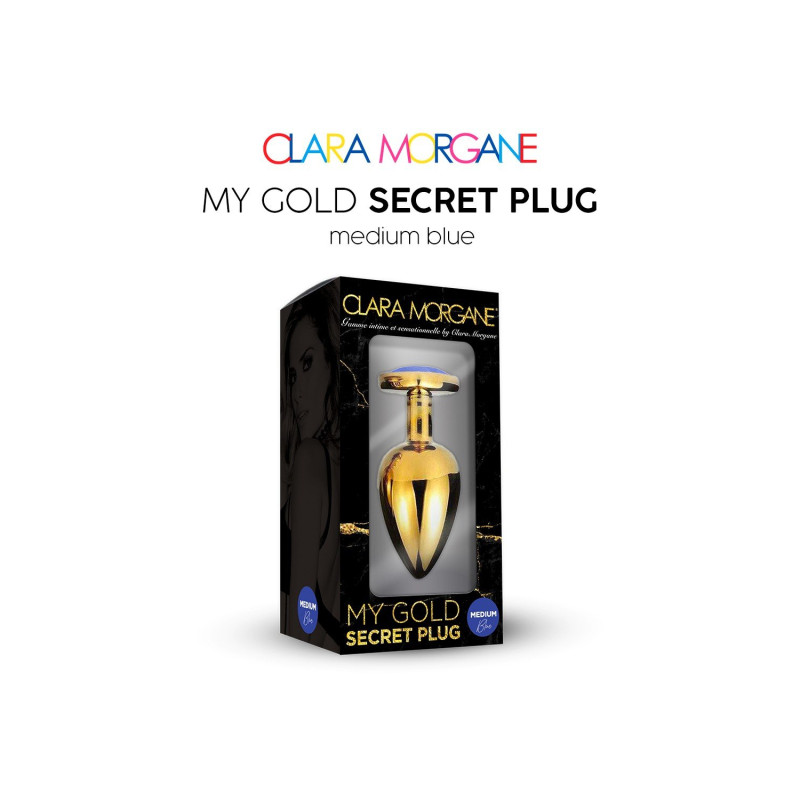 My GOLD Secret Plug MEDIUM BLEU