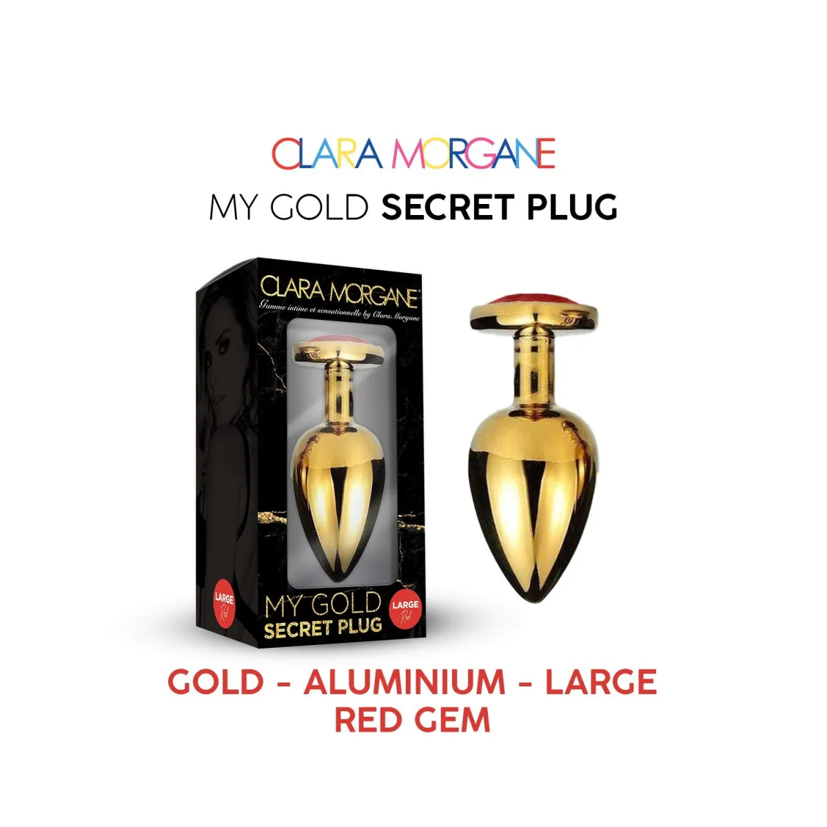 My GOLD Secret Plug LARGE RED