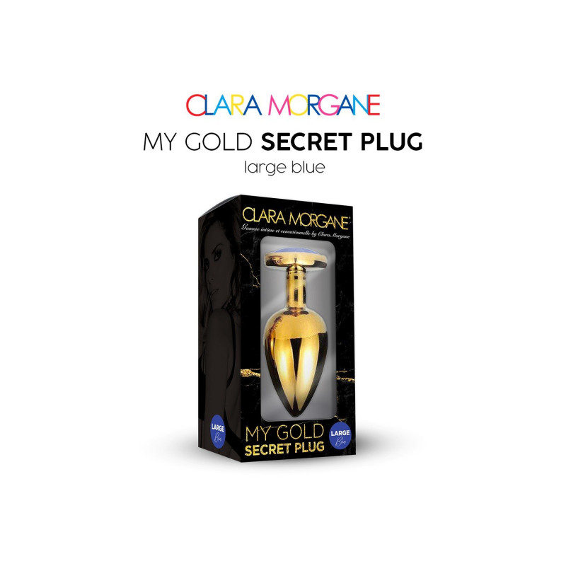 My GOLD Secret Plug LARGE BLUE