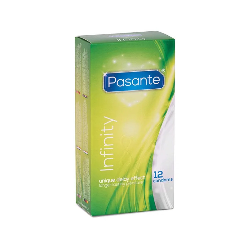 Caixa com 12 preservativos retardantes Delay Infinity