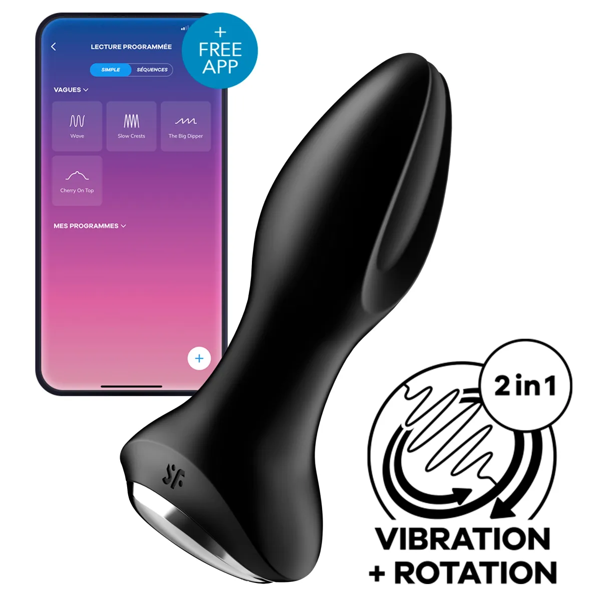 Satisfyer Rotator Plug 2 Black
