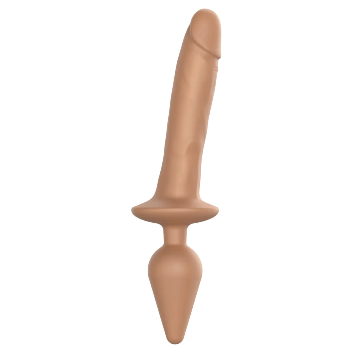 SWITCH PLUG-IN REALISTIC DILDO CARAMEL - L -