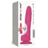 Sliding Skin Realistic Dildo Fuchsia - L