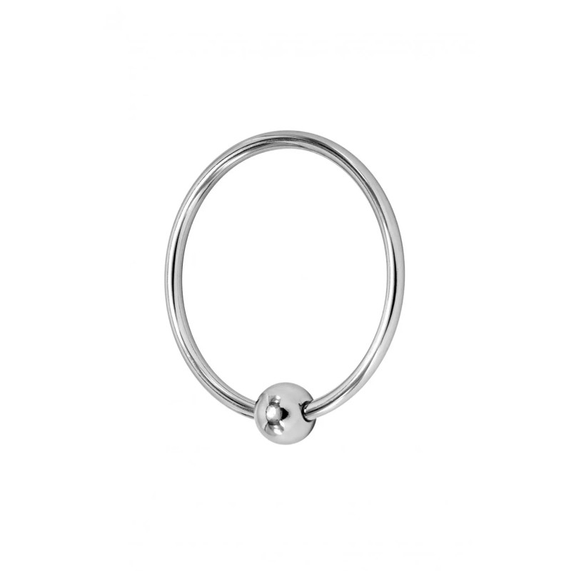 Single Torc, Anneau De Gland Avec Boule En Métal 4Cm (Taille : T3)