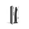 Dildo Dual Density Semi-Realiste Bendable Noir - L