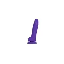 Soft Realistic Dildo Purple - Xl -
