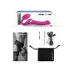 MULTI ORGASM BENDABLE STRAP-ON - M - FUCHSIA -