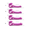 MULTI ORGASM BENDABLE STRAP-ON - M - FUCHSIA -