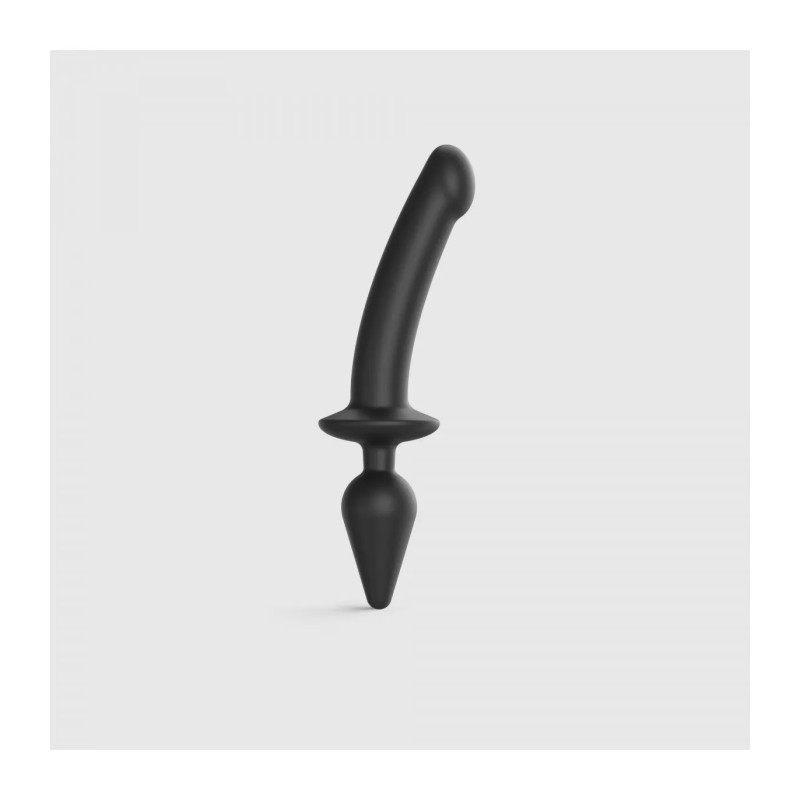 SWITCH PLUG-IN SEMI-REALISTIC DILDO NOIR - XXL -