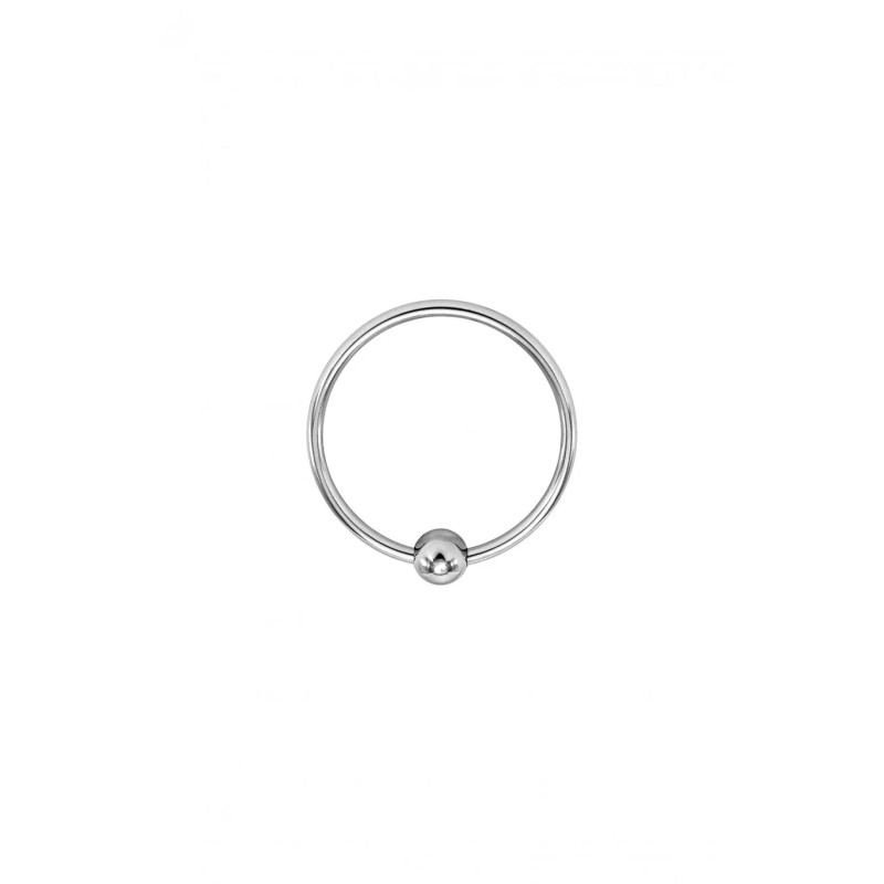 Single Torc, Anneau De Gland Avec Boule En Métal 3,5Cm (Taille : T2)