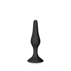 Plug Anal Suction Cup Black Glamy M