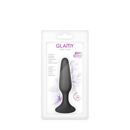 Plug Black Suction Cup Glamy First Large Black Glamy - 2