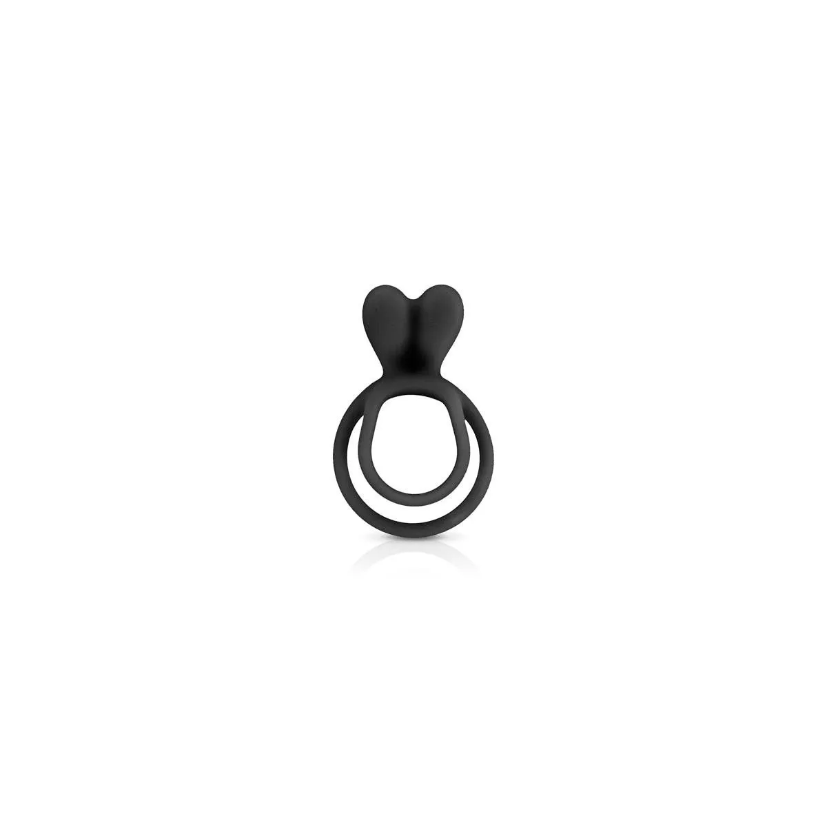 Anel de pênis duplo preto cockring Anel de pênis duplo preto cockring