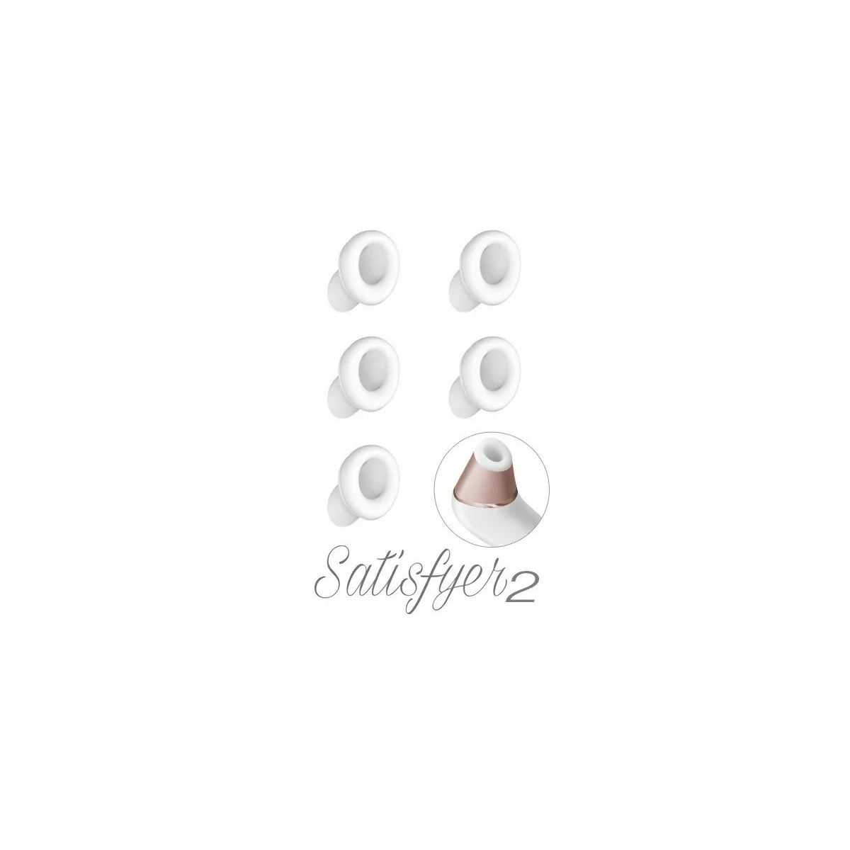 5 Embouts Silicone Satisfyer 2 Next Génération