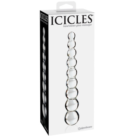 Double Glass Dildo Icicles No 02 Pipedream USA - 3