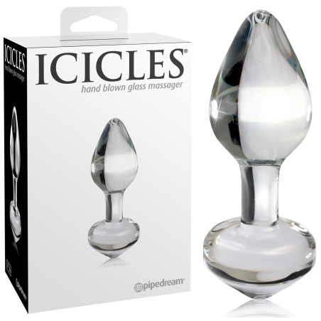 Transparent Glass Anal Dildo Icicles No 44 Pipedream USA - 4
