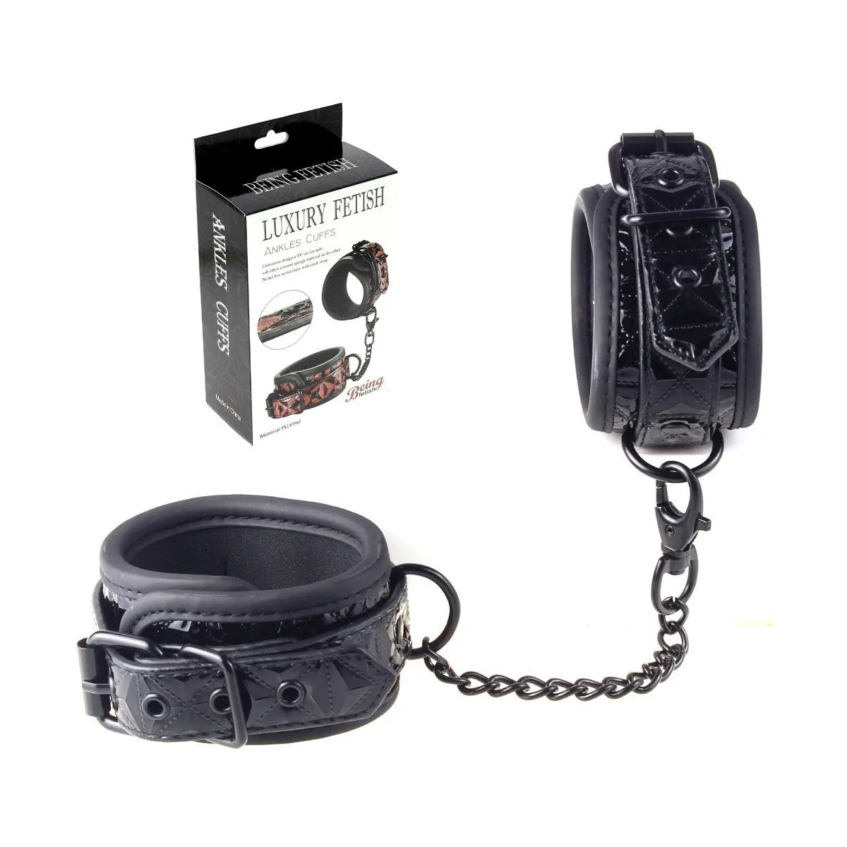 Handcuffs For Ankles Black Luxury Fetish