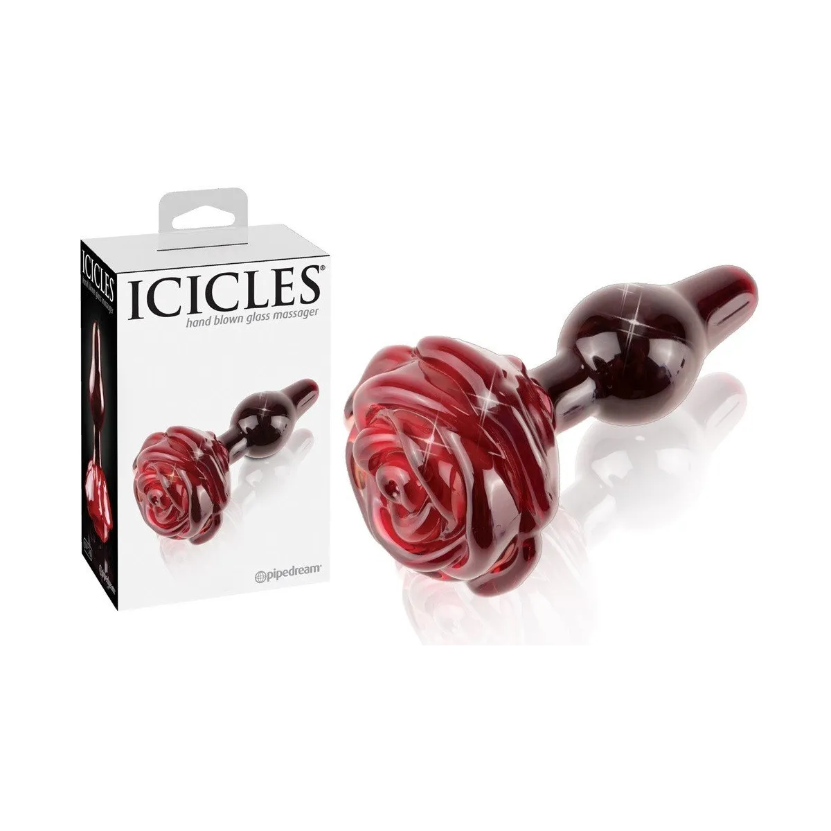 Plug En Verre Rouge Icicles N°76